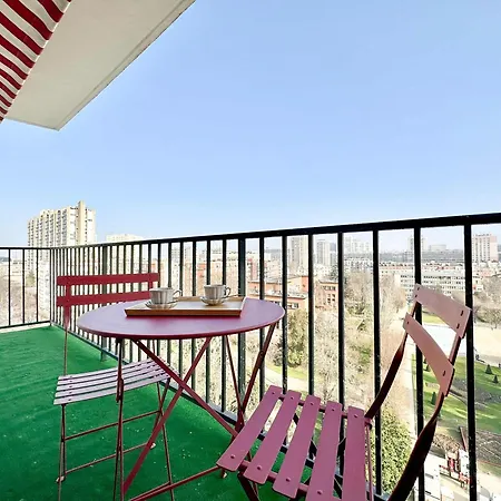 Appartement Premium Flat Balcony & Lift For 5 Parijs