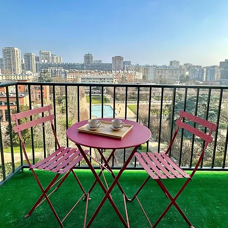 Premium Flat Balcony & Lift For 5 * Париж