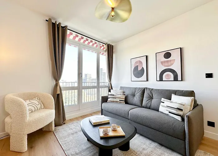 Premium Flat Balcony & Lift For 5 * Párizs
